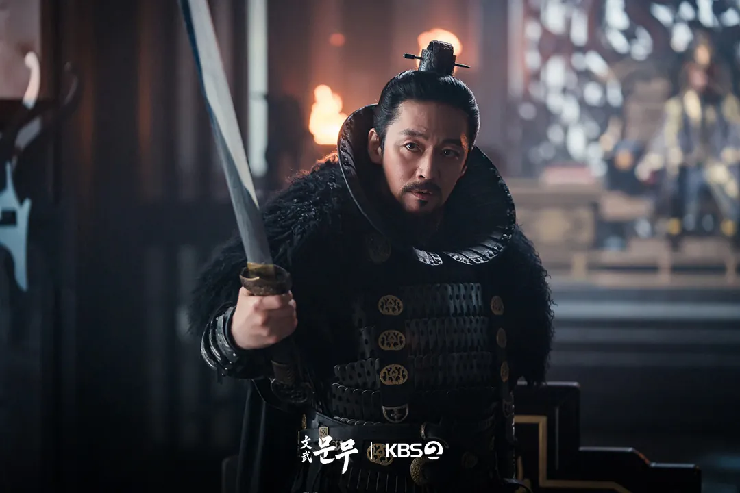 Чан Хёк на кадре из дорамы «The Great King Munmu»