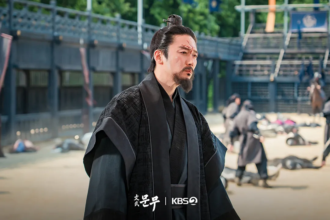 Чан Хёк на кадре из дорамы «The Great King Munmu»